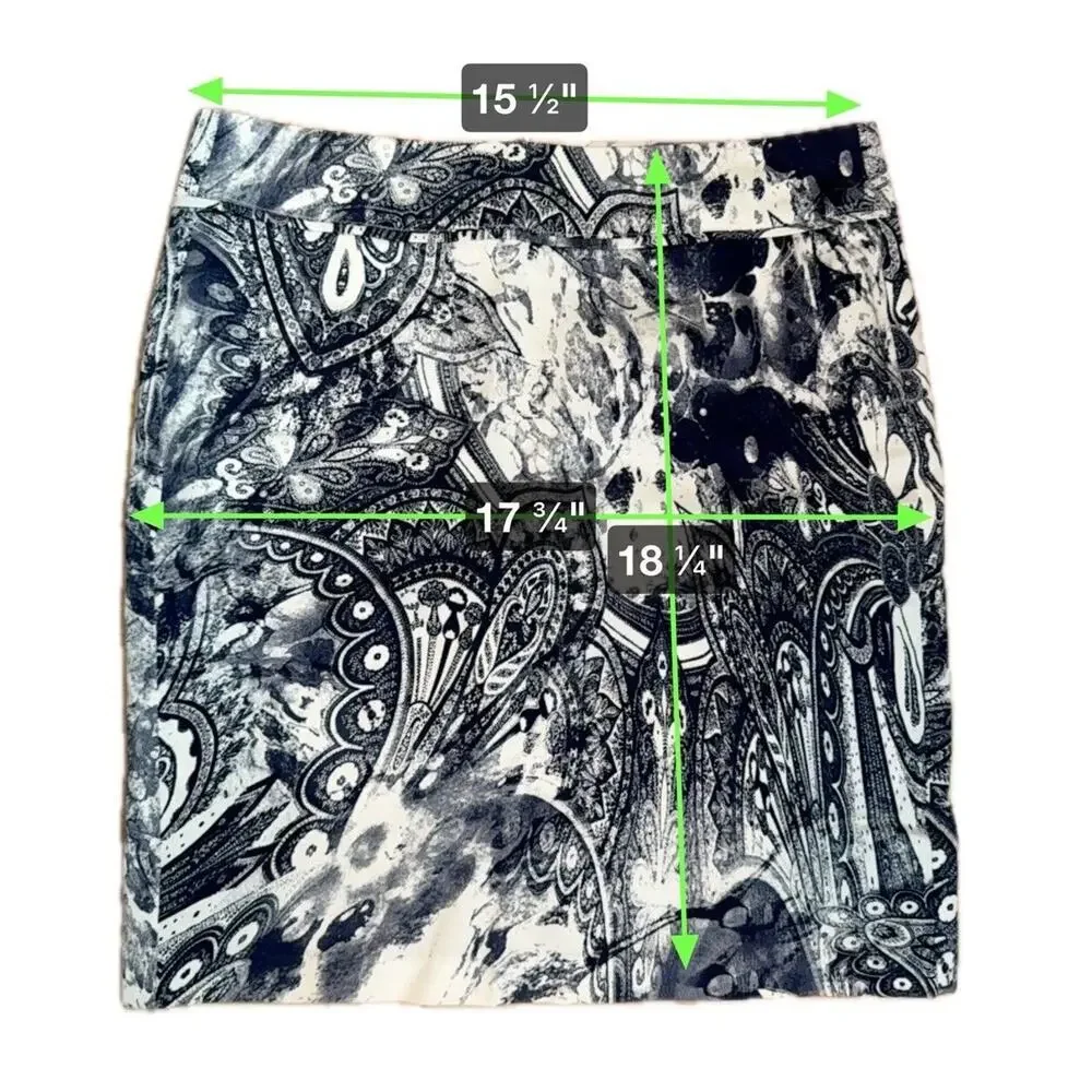 Ecru Women’s Size‎ 2 Skirt Paisley Print Mini Floral Abstract